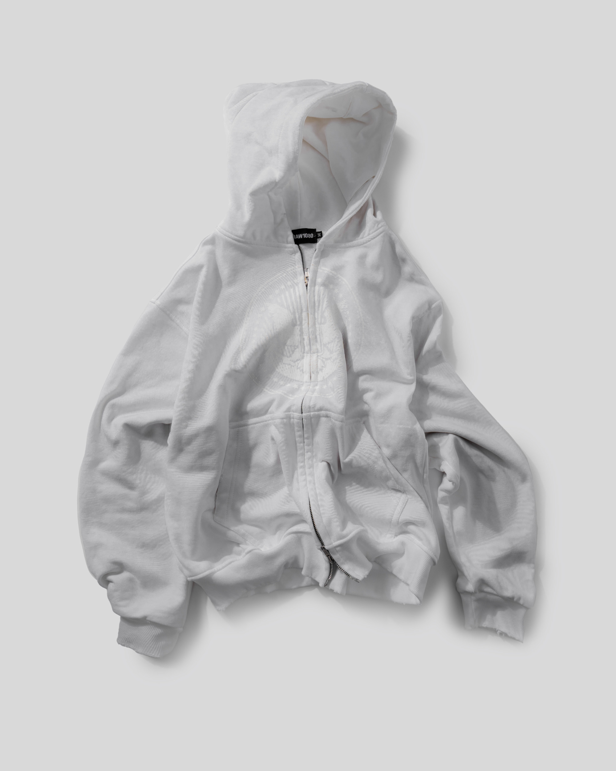 RDW GLORY DIRT WHITE ZIP-UP HOODIE