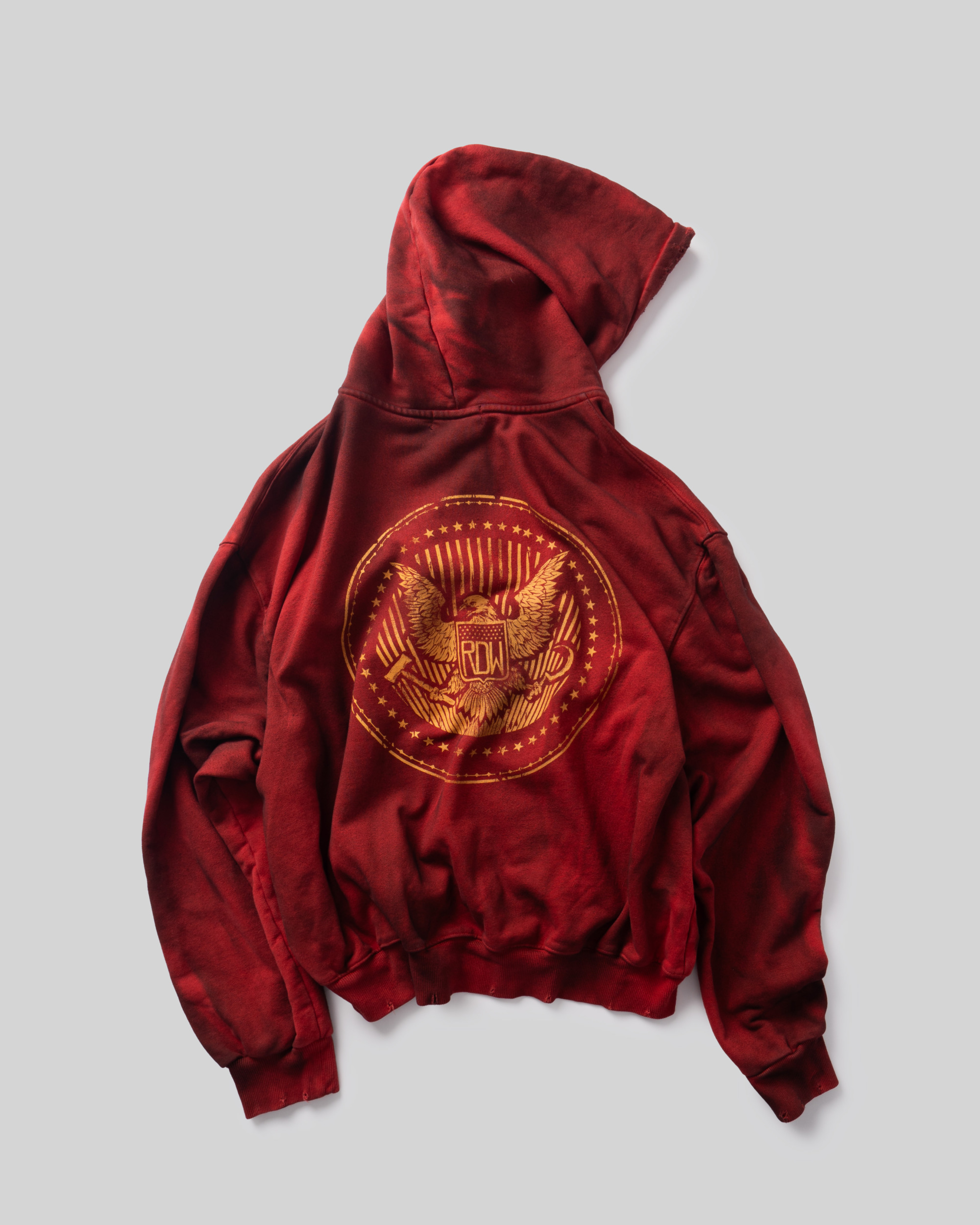 RDW BIG LOGO DIRT ZIP-UP HOODIE