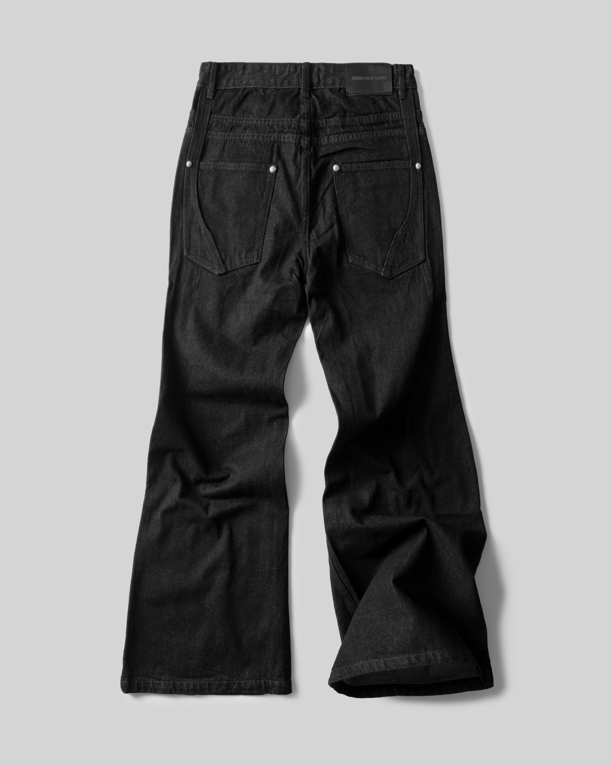 RDW FLARED RAW DENIM PANTS