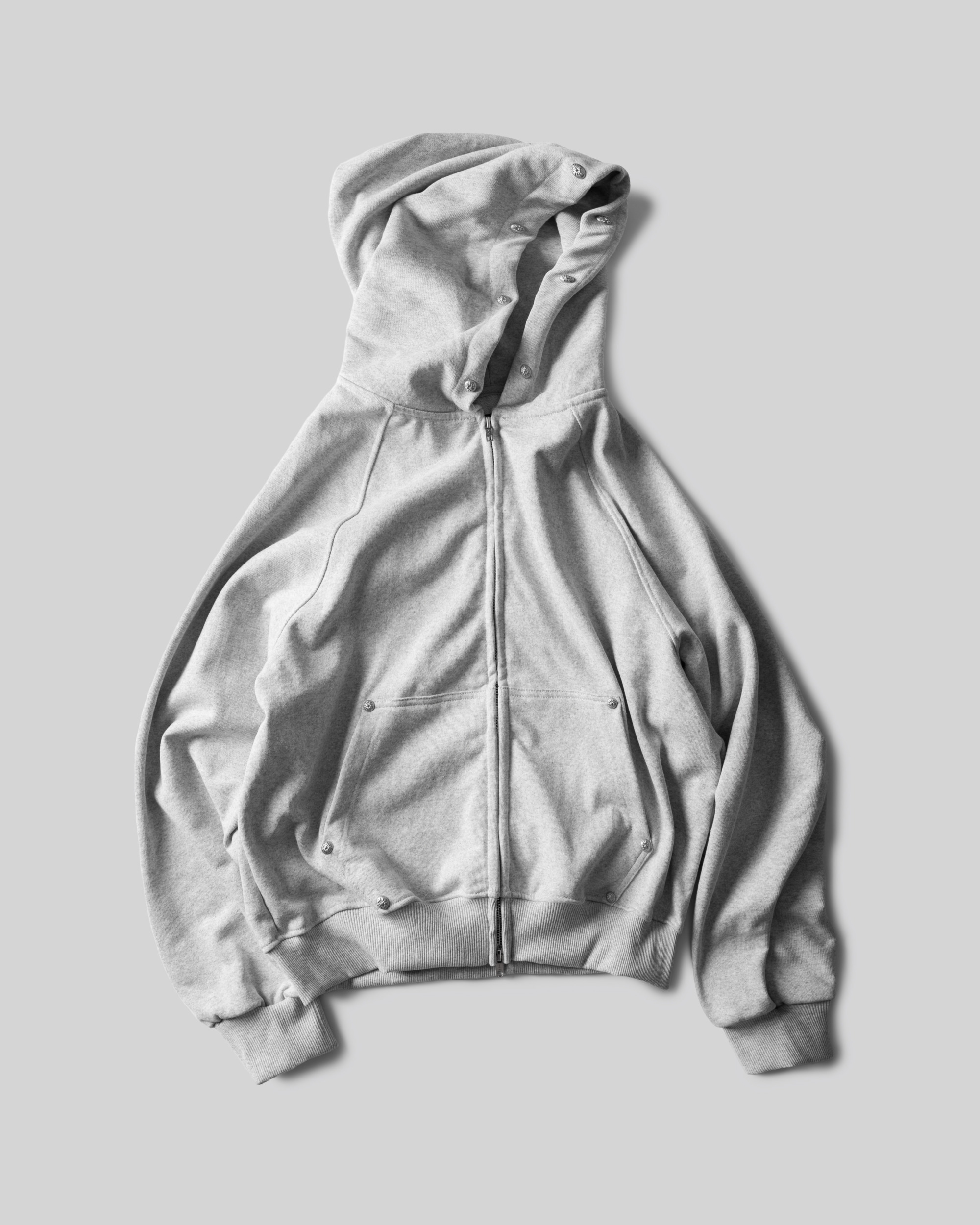 RDW RIVET RAGLAN ZIP HOODIE