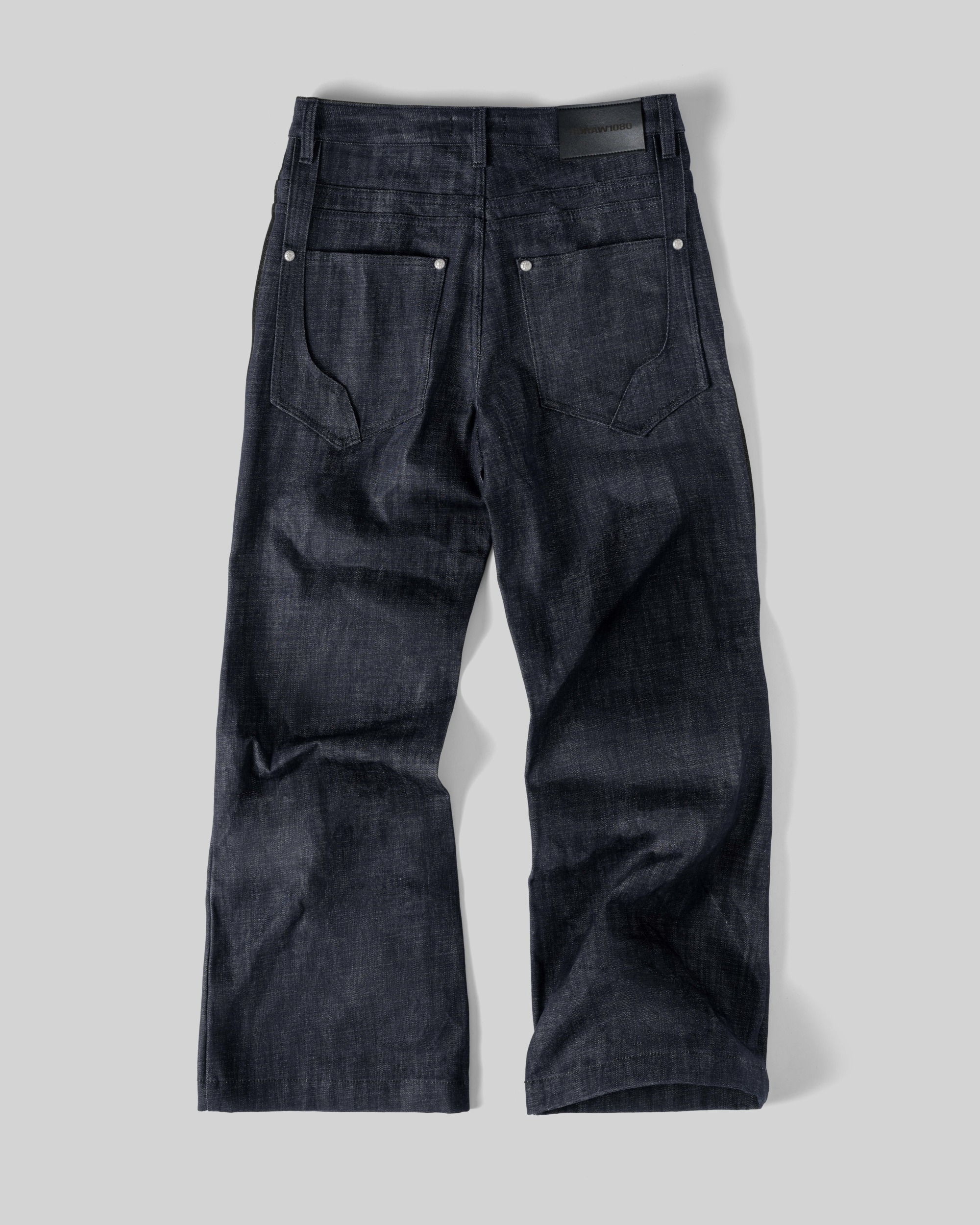 RDW FLARED RAW DENIM PANTS / NAVY