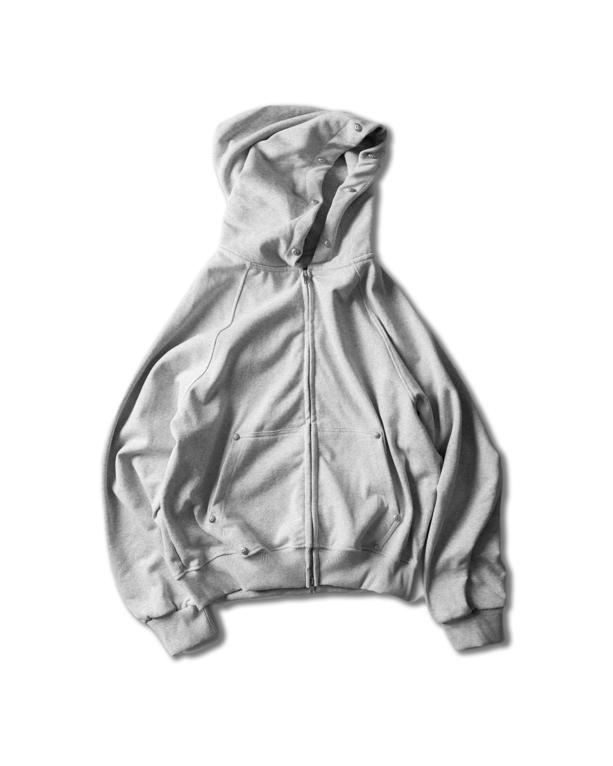 RDW RIVET RAGLAN ZIP HOODIE