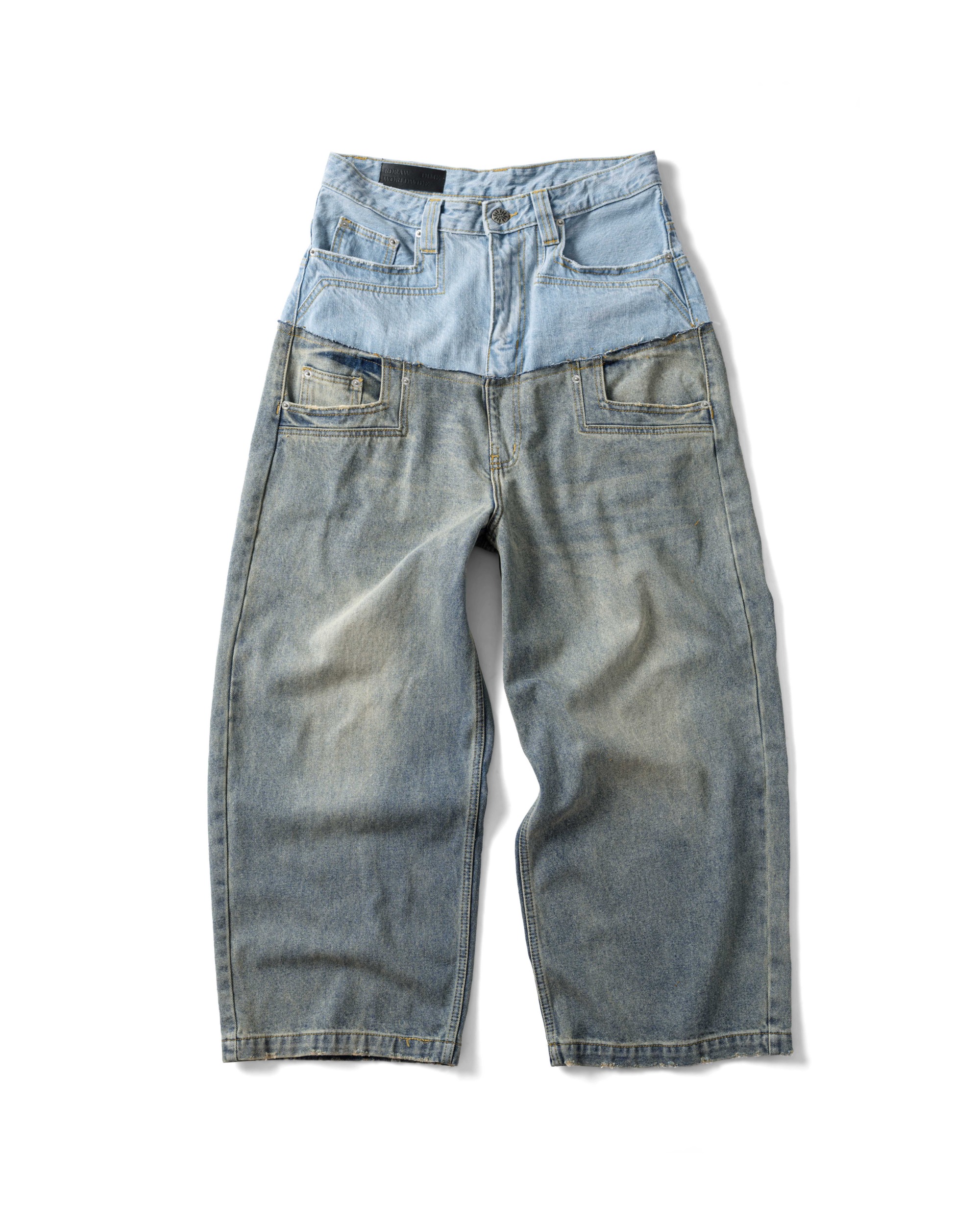 RDW DOUBLE LAYERED DENIM PANTS