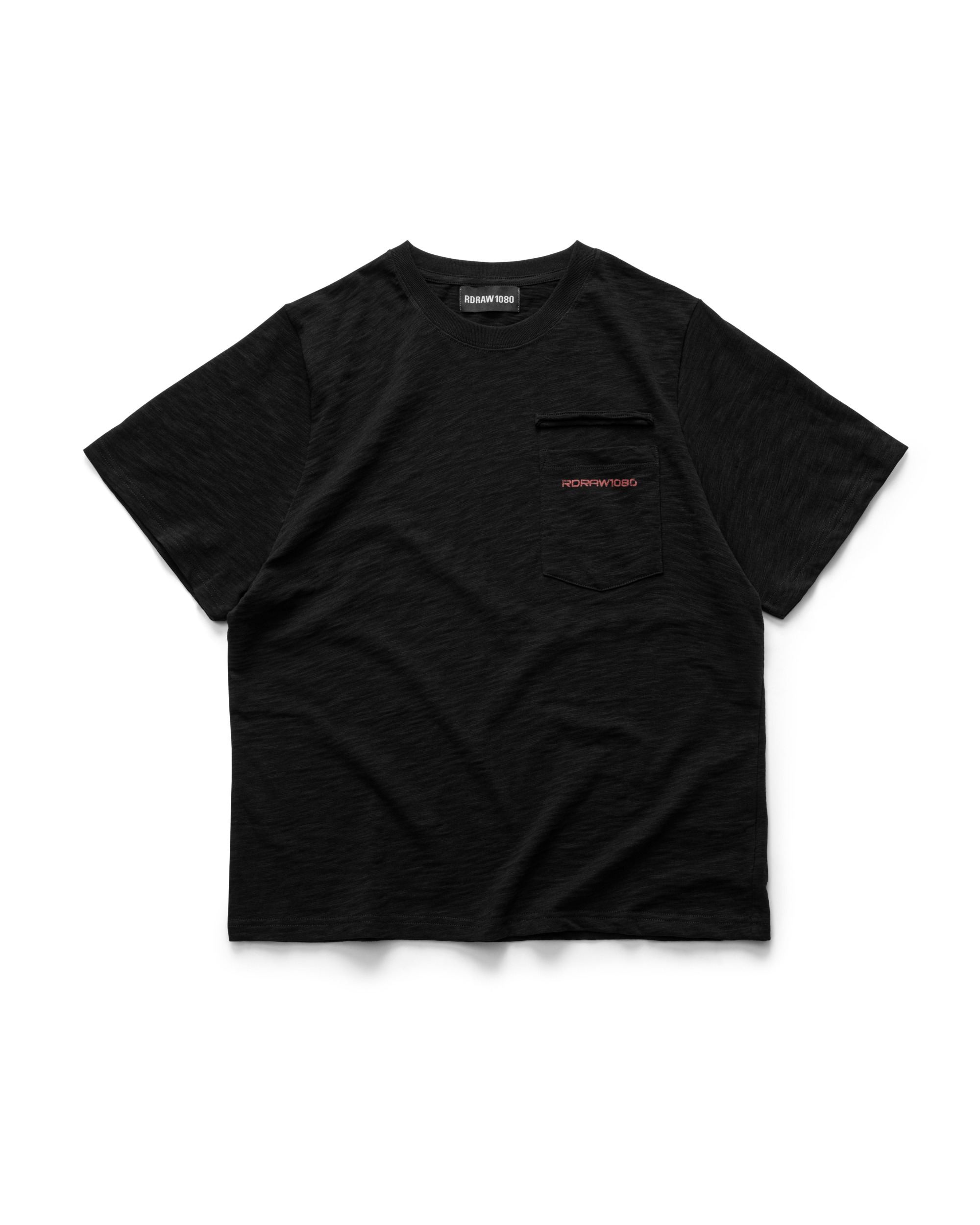 RDW UD SLUB POCKET T-SHIRT / BLACK