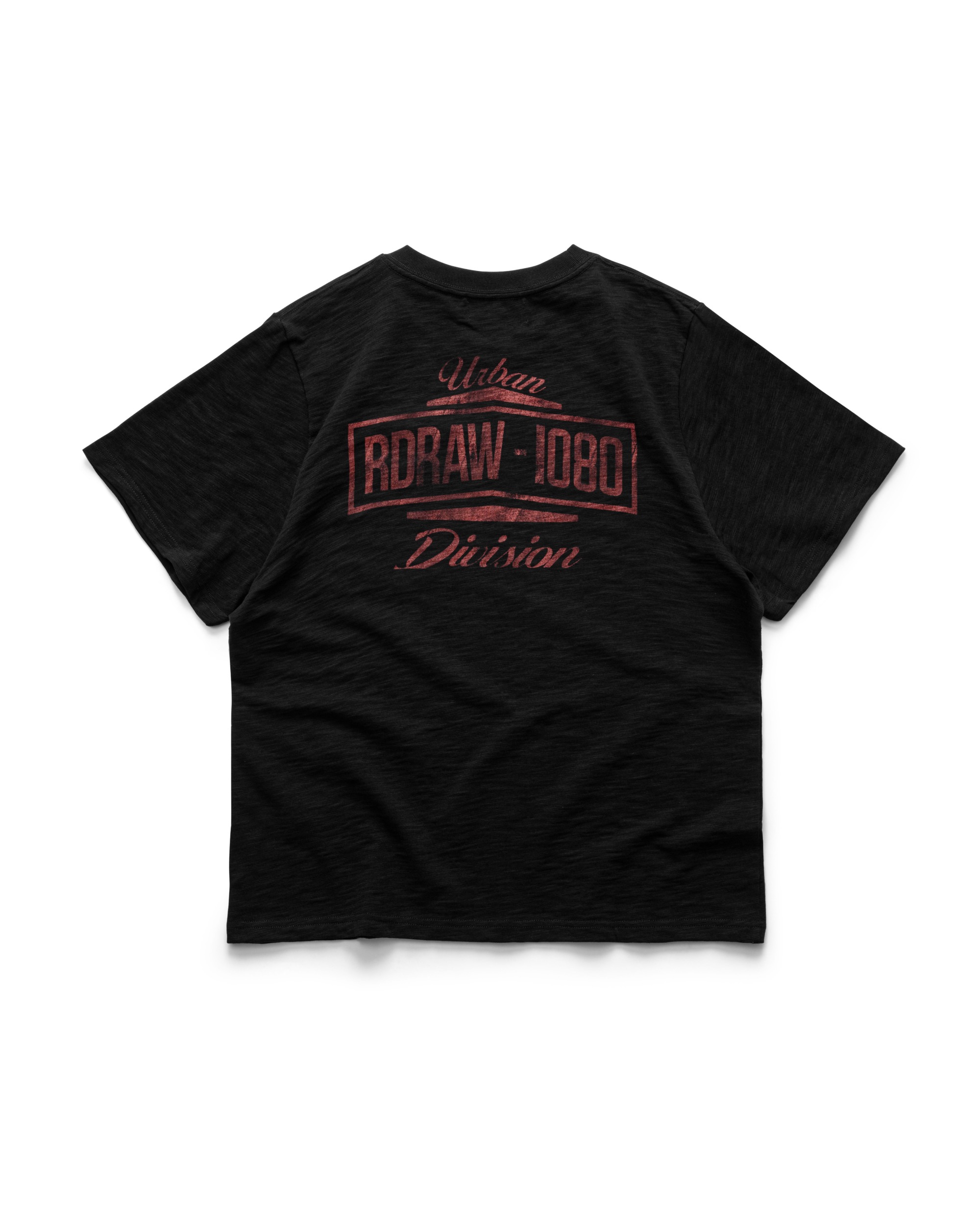 RDW UD SLUB POCKET T-SHIRT / BLACK